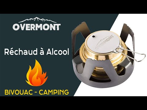 BILIPLE Réchaud Alcool,Réchaud à Alcool de Camping Avec Déflecteur de