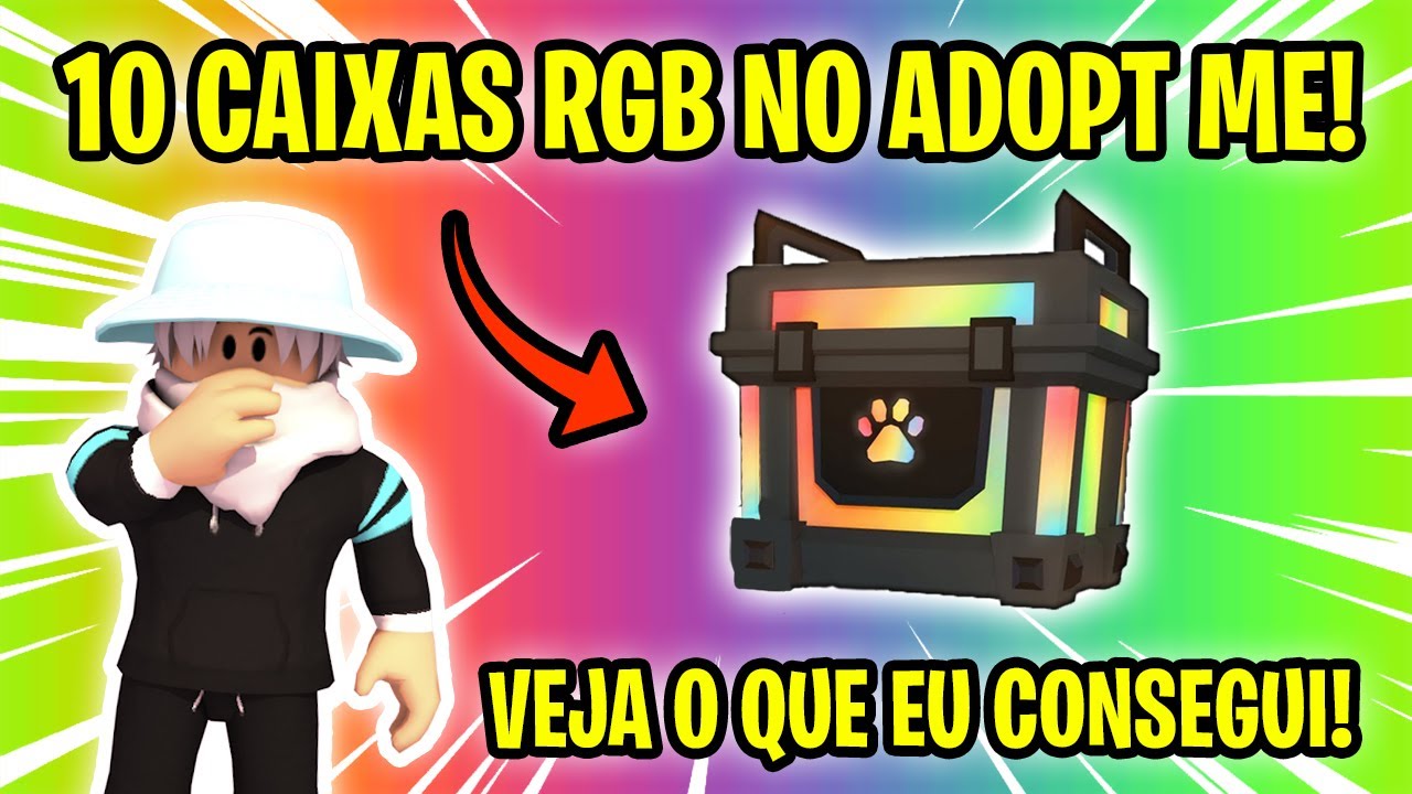 🍀 Melzinha Sortuda Abrindo 19 Caixas RGB no Adopt Me Roblox