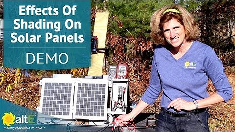 What effect does shading have on Solar panels?