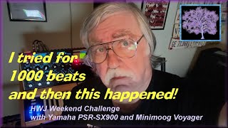 HWJ Challenge-1000 Beats (200 bpm x 5 min.) for HWJs 1000 subs. with Yamaha PSR-SX900, Moog Voyager
Last week the HWJ channel exceeded 1000 subs, so this weekends challenge was to do anything related to 1000. We chose 1000 beats. A song exactly 5 minutes long at 200 beats per minute. Lets rock!
Synths Used:
Yamaha PSR-SX900 (Guitar, Organ, Piano and Percussion)
Minimoog Voyager (Synth Leads)
Effects:
Valhalla Supermassive
Cherry Audio Galactic Reverb
Moog MF104S Delay HWJ Challenge-1000 Beats (200 bpm x 5 min.) for HWJs 1000 subs. with Yamaha PSR-SX900, Moog Voyager