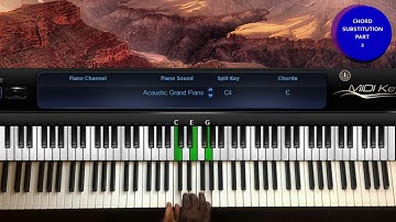 PIANO BEGINNER SERIES: Chord Substitution part 2 For Begenners