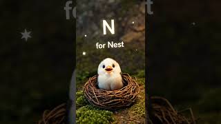 N for Nest 🪺 | Kids Learning Alphabet | #Shorts