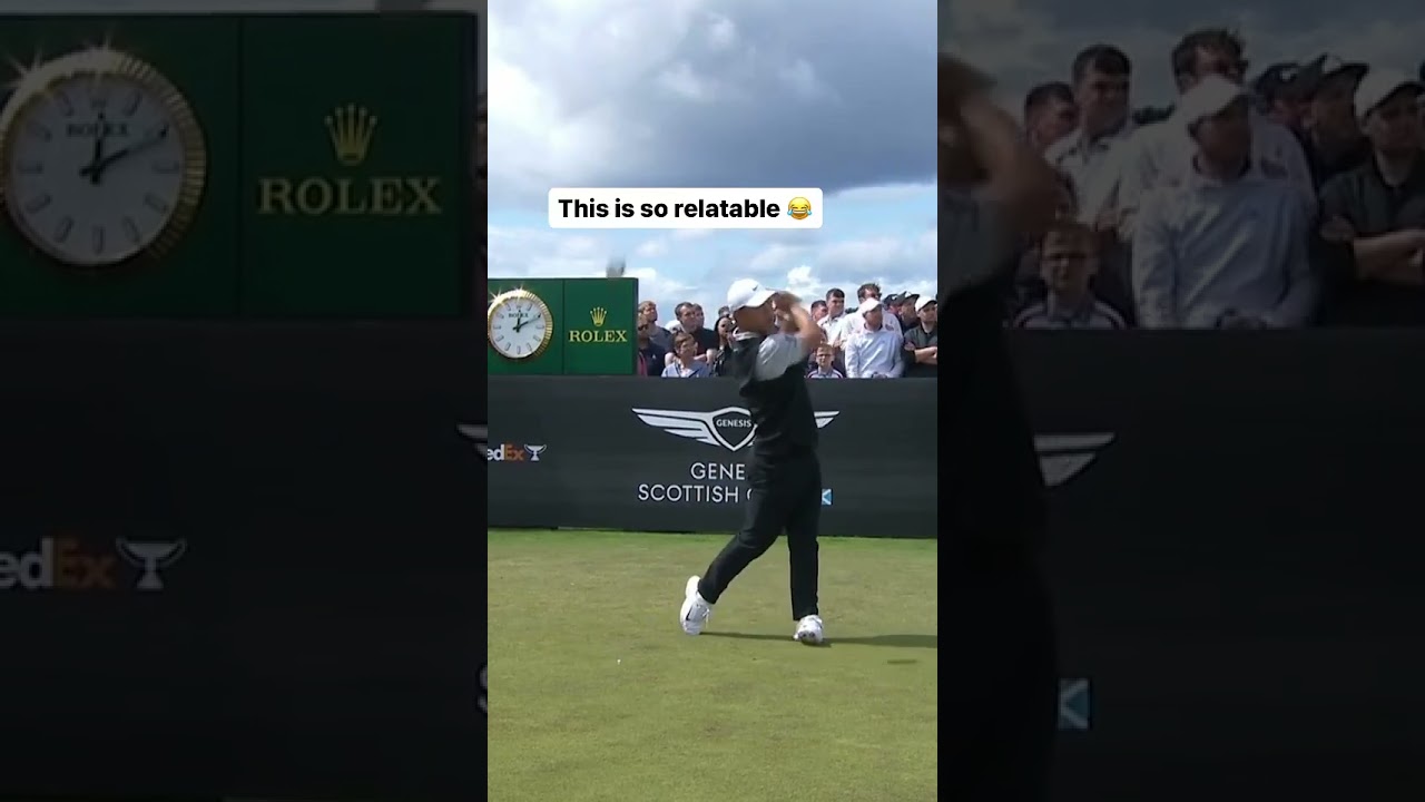 Tom Kim was just happy to keep the ball in play 😅😭