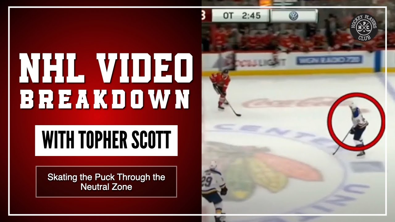 Skating the Puck Through the Neutral Zone NHL Video Breakdown with Topher Scott