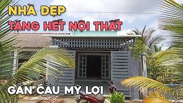 Ms 0093 Bán nhà 980 triệu tặng full nội thất cách chợ cộng Lạc 50m xã Bình Đông TP Gò Công