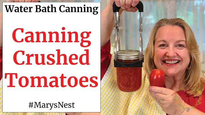 Canning Crushed Tomatoes with Water Bath Tutorial