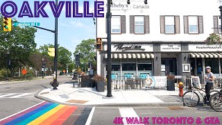 Oakville Ontario - Downtown - Kerr Village: 4K Slow Walk Toronto & the GTA, Ontario, Canada