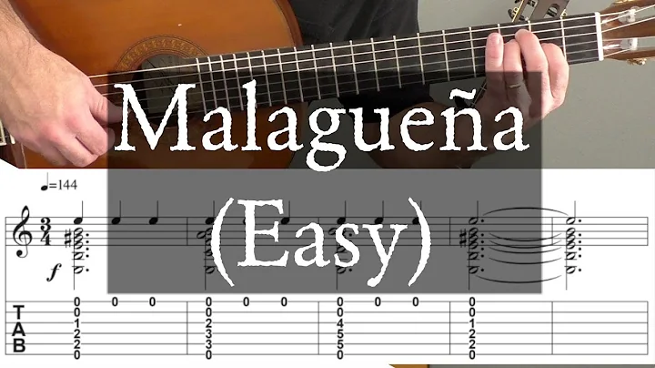 MALAGUENA - Easy Arrangement - Full Tutorial with ...