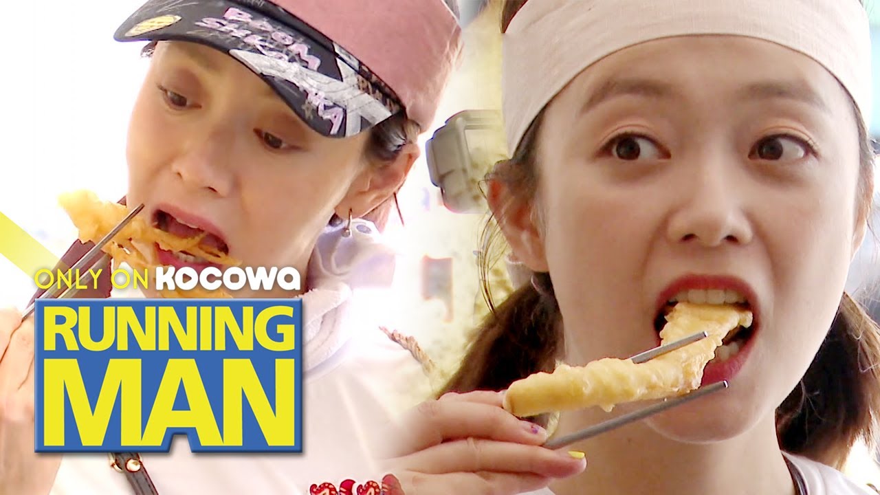 So Min Ji Hyo S Fried Food Mukbang Running Man Ep 456 Youtube<script async src=
