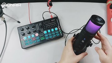 How To Connect ONAIR JD950 Rgb Usb Microphone to your Sound Card