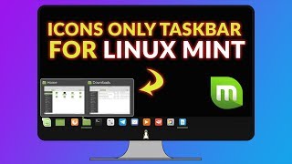 Icons only taskbar in Linux Mint