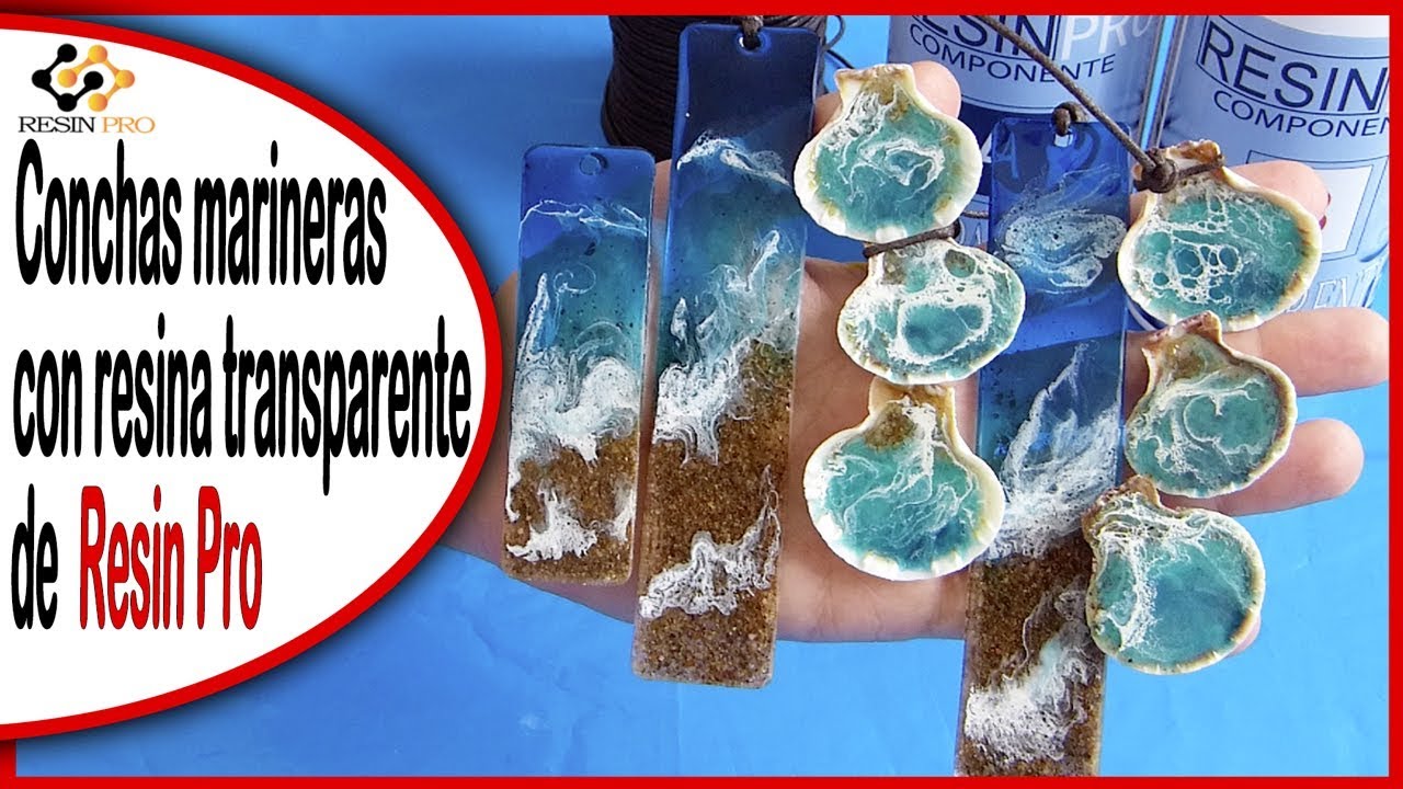 Conchas marineras 🐚 con resina transparente de Resin Pro