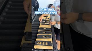 Time for some 3rd gen tundra interior carbon fiber #automobile #toyotatundra #truck #tundra #mods
