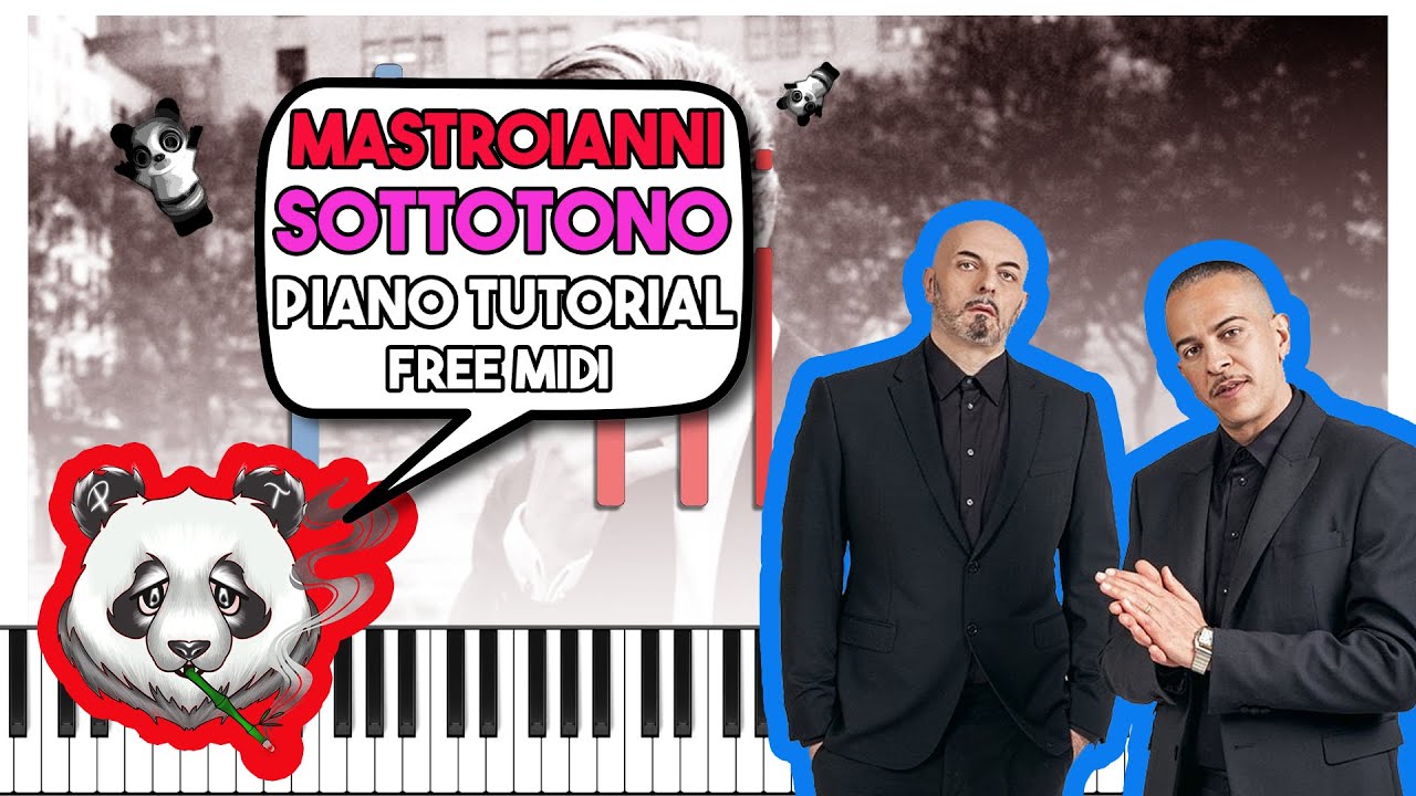 SOTTOTONO - MASTROIANNI - Piano Tutorial (FREE MIDI)