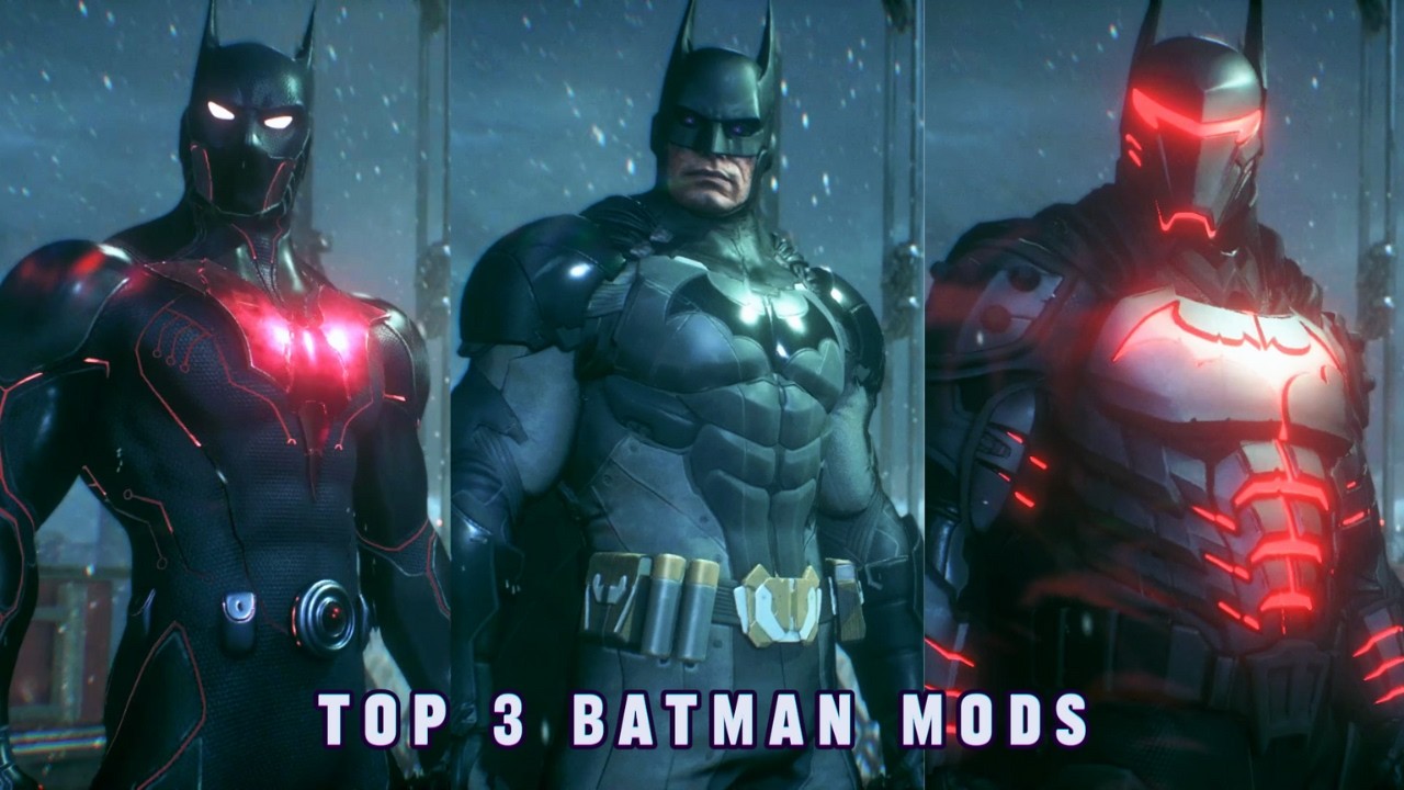 TOP 3 BEST Batman Mods Suit Up Scene in Arkham Knight