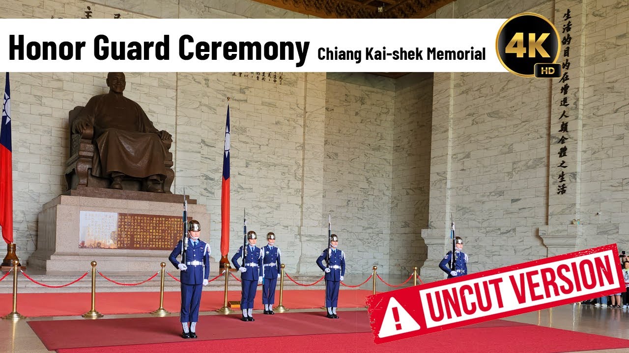 Honor Guard Changing Ceremony at Chiang Kai-shek Memorial Hall, Taiwan