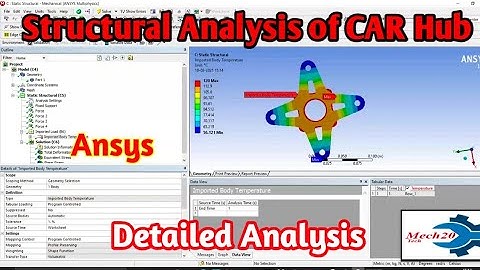 Structural Analysis of CAR hub | Ansys Structural Analysis in Details | Mech20 Tech