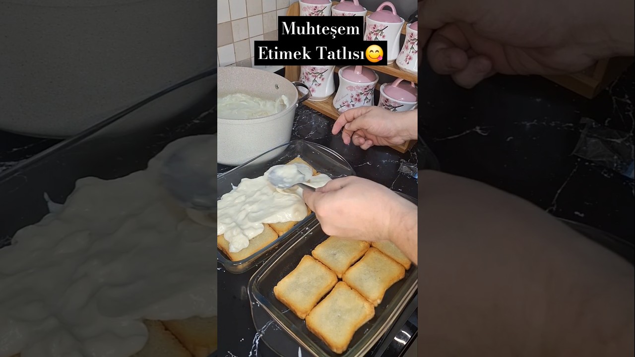 EN PRATİK ETİMEK TATLISI #cooking #food #recipe #shorts #yemektarifleri #keşfet #viralvideo #youtube