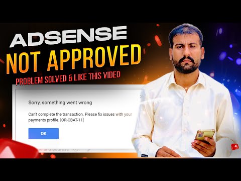 How to Fix AdSense Problem || OR-CBAT-11 || Sorry Something Went Wrong || Monetization Step 2 Error
