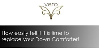 How to tell if it is time to replace your Down Comforter. www.verolinens.com