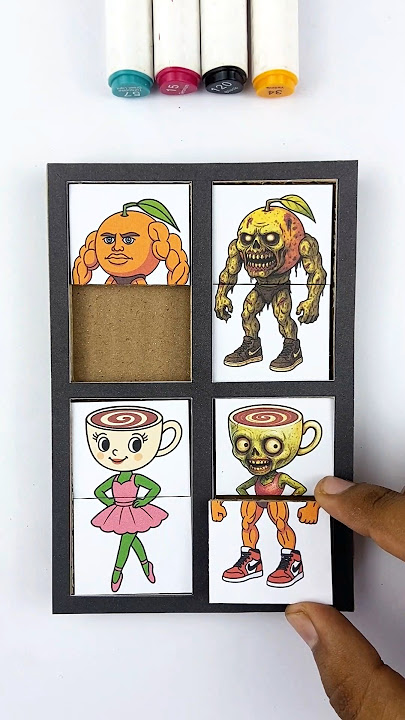 Italian Brainrot Ballerina X Udin Din Din Normal Vs Horror Zombie Collaboration Cardboard craft