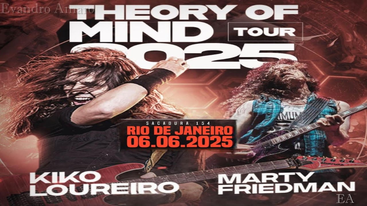 Kiko Loureiro/Marty Friedman/ Alírio Neto - Theory Of Mind Tour/Rj 06/06/2025