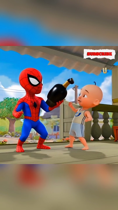 Spiderman lempar bom ke Ipin 😱#upinipinluarbiasa #upinipin #cartoon #shortsfeed #trendingshorts