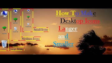 How to make desktop icons larger and smaller (windows vista,7,XP) [ Hindi ]