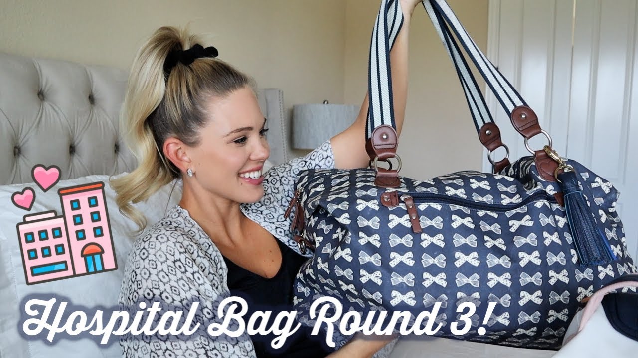 WHAT'S IN MY HOSPITAL BAG FOR LABOR & DELIVERY ROUND 3! Aaryn Williams