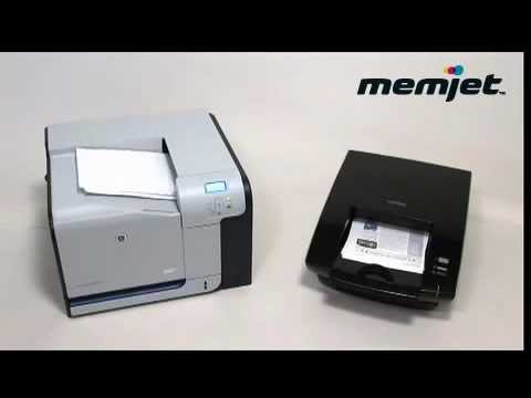 Memjet Evojet vs Printer Laser HP Color