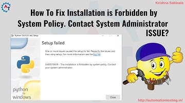 1. How to Fix This Installation is Forbidden by System Policy. Contact Your System Administrator