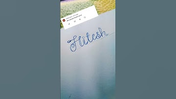 HITESH Name Design 😱 Wait For End #shorts #design #calligraphy #trending #viralvideo #youtubeshorts