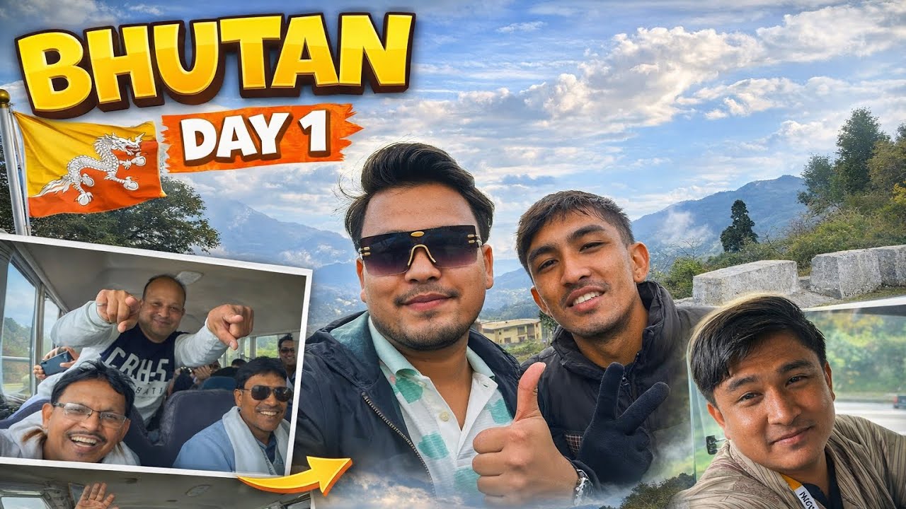 Bhutan Day 1 Vlog 🇧🇹 | Border Crossing to Beautiful Bhutan | Full Masti 😎 