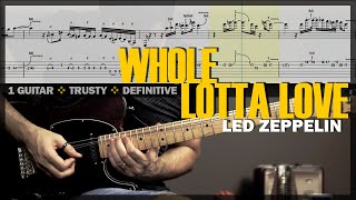 Whole Lotta Love | Guitar Cover Tab | Guitar Solo Lesson | Backing Track with Vocals 🎸 LED ZEPPELIN