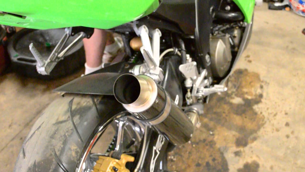 Danmoto Exhaust on Gen 1 Ninja zx10R YouTube