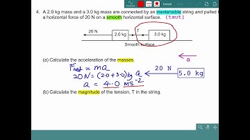 Freebody diagram problem - 2 bodies connected by a horizontal string