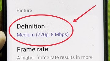 Definition Settings in Screen Recorder Oneplus