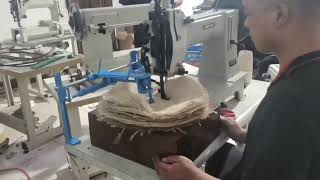 Sisal cotton buffing Wheel automatic stitching machine