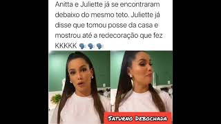 ANITTA ENCONTRA COM JULIETTE NA SUA CASA "AGORA A CASA É MINHA" 😂 #Shorts