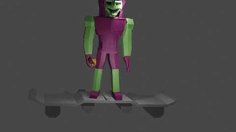 Green Goblin Test0001 Blender Animation
