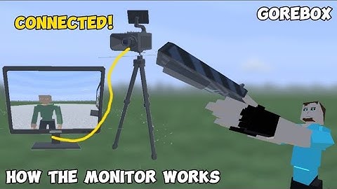 How to connect the monitor to the camera in Gorebox