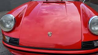 1968 Porsche 911 RS tangerine. Walk around