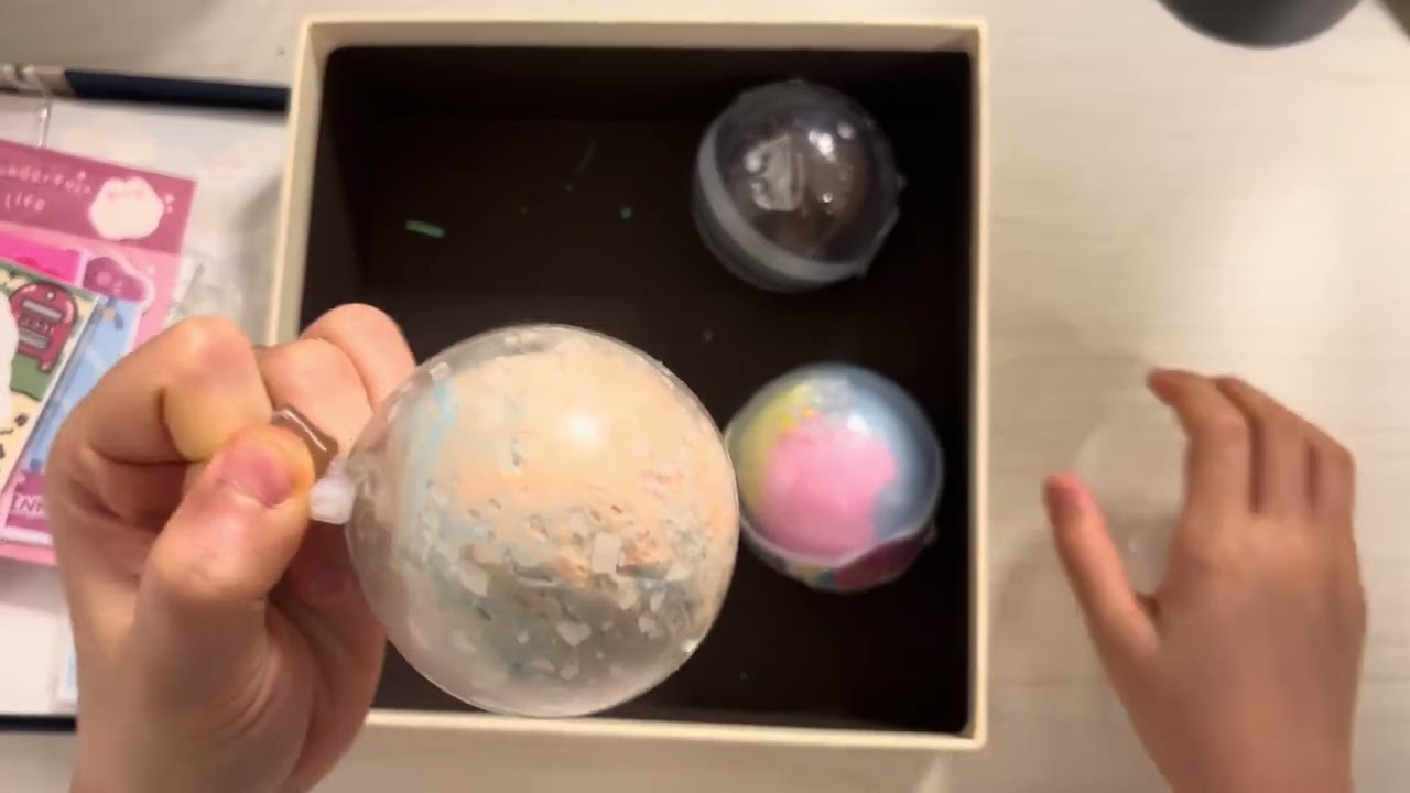 랜덤박스 왁스볼 *시끄러움*