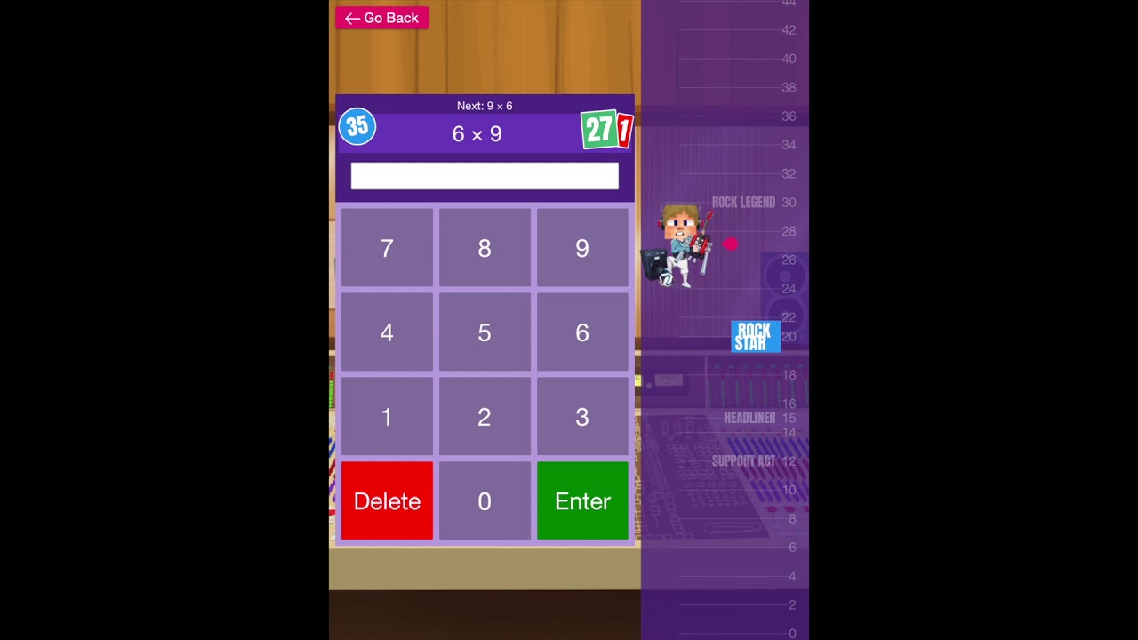 Times Tables Rockstars getting high scores on studio YouTube