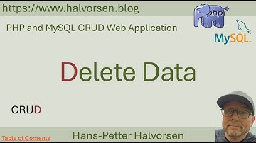 PHP and MySQL CRUD Web Application | Part 6 - Delete Data