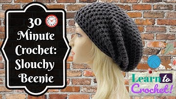 How to Crochet | Easy 30 Minute Slouchy Hat for Beginners| ❤LifeWithLisa343💋