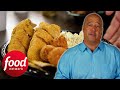 Andrew Reveals How To Cook Fried Catfish &amp; Hush Puppies | Bizarre Foods: Delicious Destinations