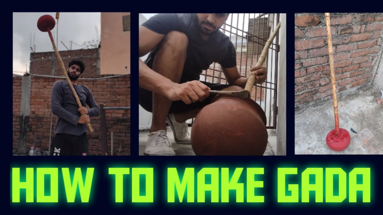 How to make gada at home | DIY INDIAN MACE | HOMEMADE EQUIPMENTS EP .1 |