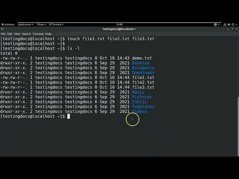 Linux touch command