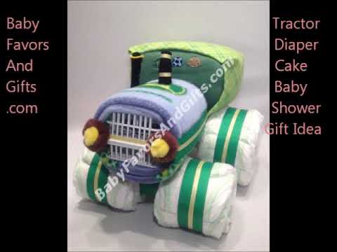 Tractor Diaper Cake Unique Baby Shower Gift Ideas Gifts For Baby